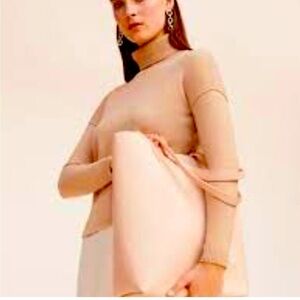 Cuyana Wool Cashmere Turtleneck Sweater - Camel - XS